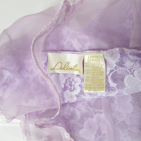 Vintage Delicates Flyaway Lacy Babydoll L - Picture 5 of 9